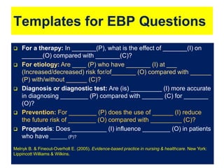 Ebp Question Expanded PICO V1 | PPTX