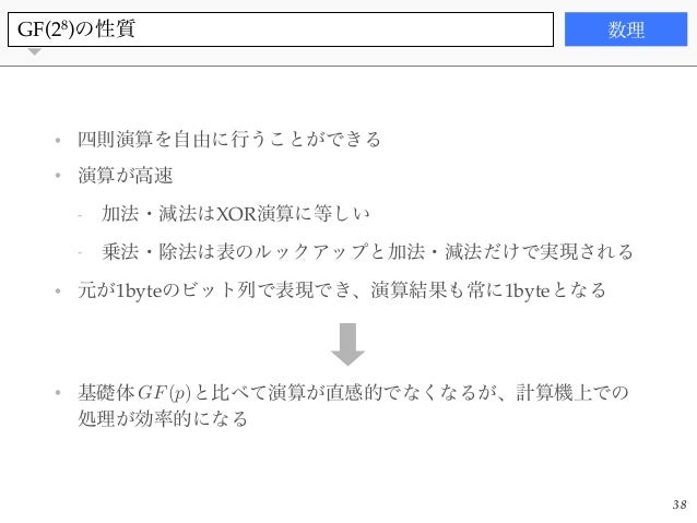 秘密分散法の数理 秘密分散法の数理