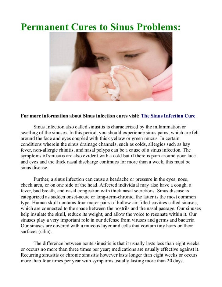 Secret Sinus Treatments Secret Sinus Treatments