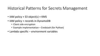 Secrets management with EC2 Systems Manager Parameter Store | PPTX