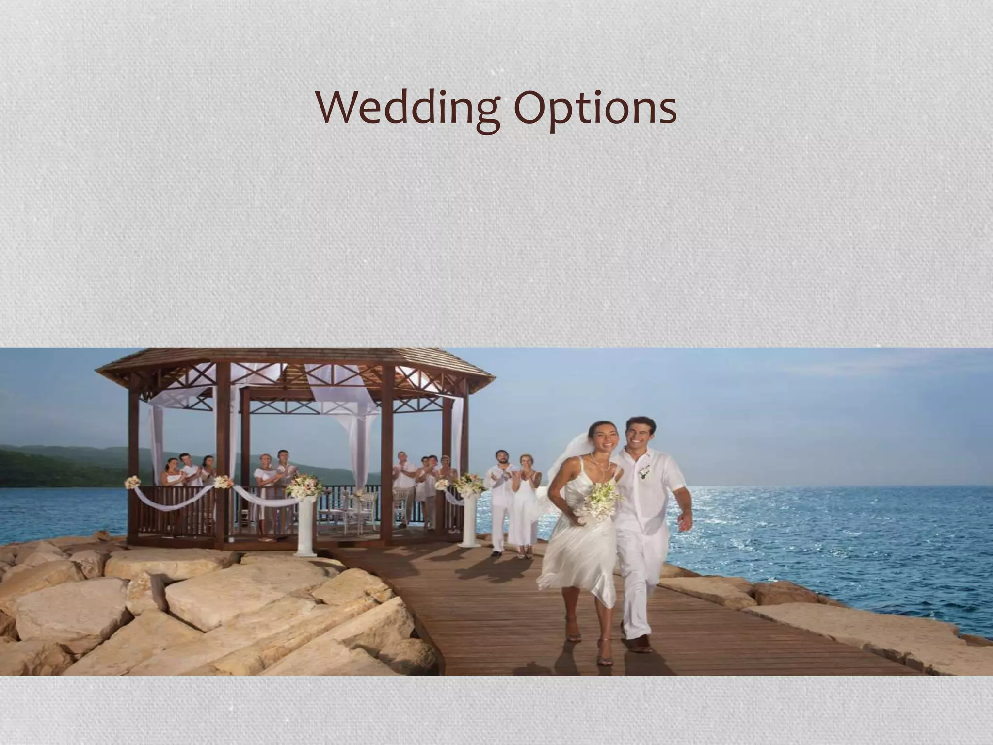 Wedding Options
 