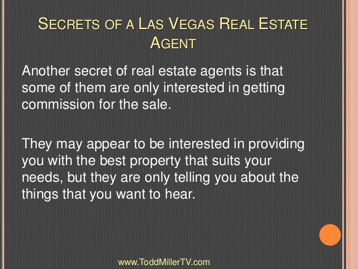 Secrets of a Las Vegas Real Estate Agent - 웹