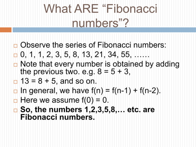 Secrets of fibonnaci numbers
