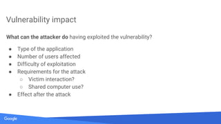 Secrets of Google VRP by: Krzysztof Kotowicz, Google Security Team