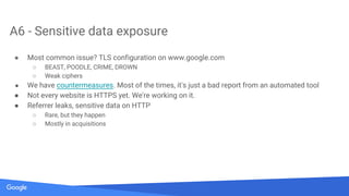 Secrets of Google VRP by: Krzysztof Kotowicz, Google Security Team