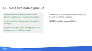 Secrets of Google VRP by: Krzysztof Kotowicz, Google Security Team