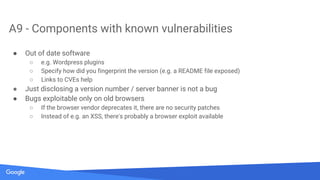 Secrets of Google VRP by: Krzysztof Kotowicz, Google Security Team