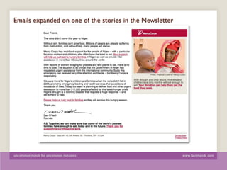 Emails expanded on one of the stories in the Newsletter
 