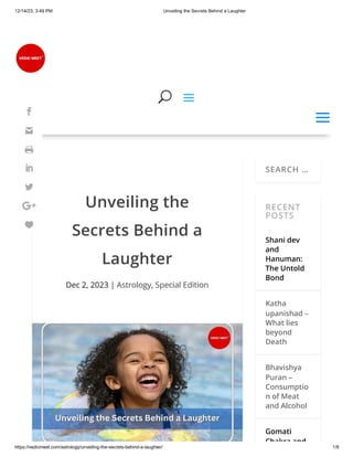 unveiling the Secrets behind of laughter