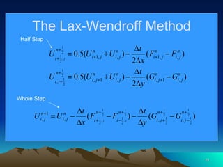 The Lax-Wendroff Method Half Step Whole Step 