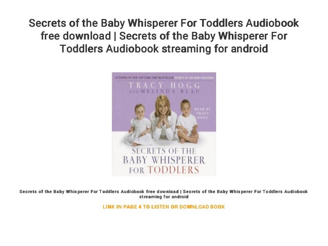 secrets of the baby whisperer for toddlers