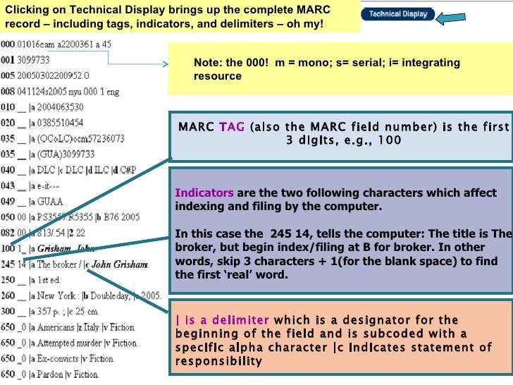 Secrets of the Library Catalog (MARC, metadata, cataloging, RDA)