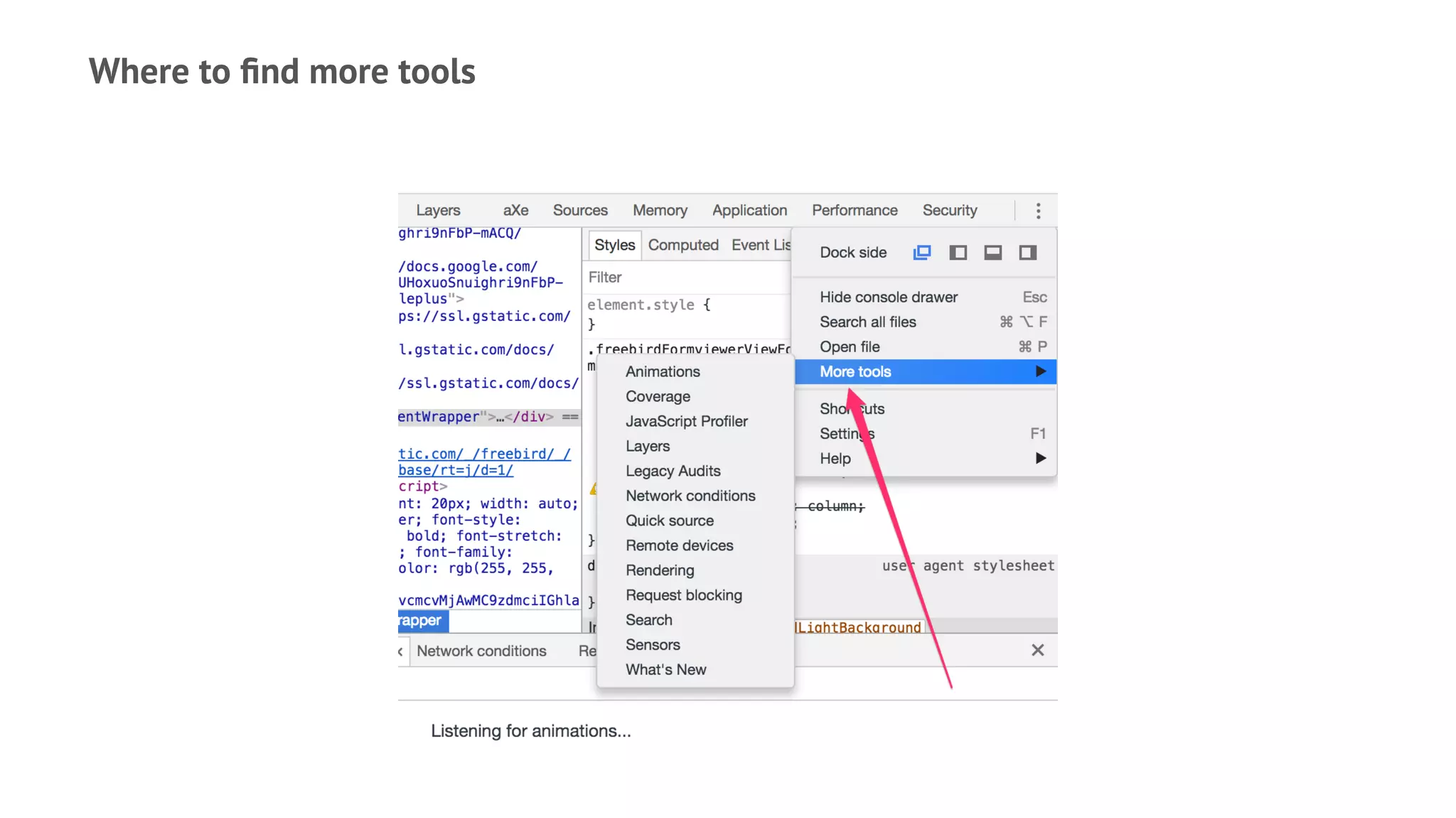 Where to ﬁnd more tools
 