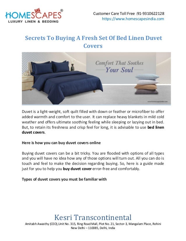Secrets To Buying A Fresh Set Of Bed Linen Duvet Covers