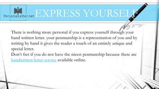 Secrets to Writing a Great Personal Letter | PPT
