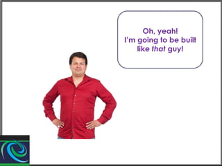 Oh, yeah!
I’m going to be built
like that guy!

 