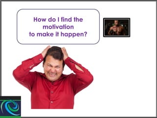 How do I find the
motivation
to make it happen?

 