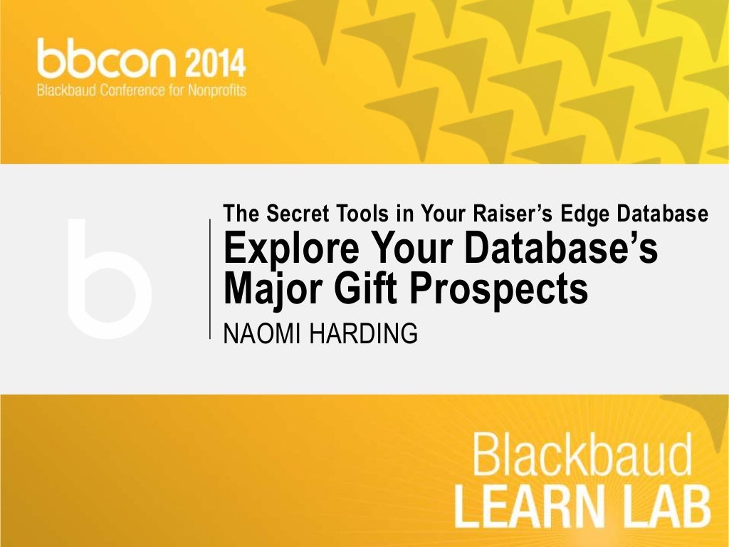 The Secret Tools in Your Raiser’s Edge Database
