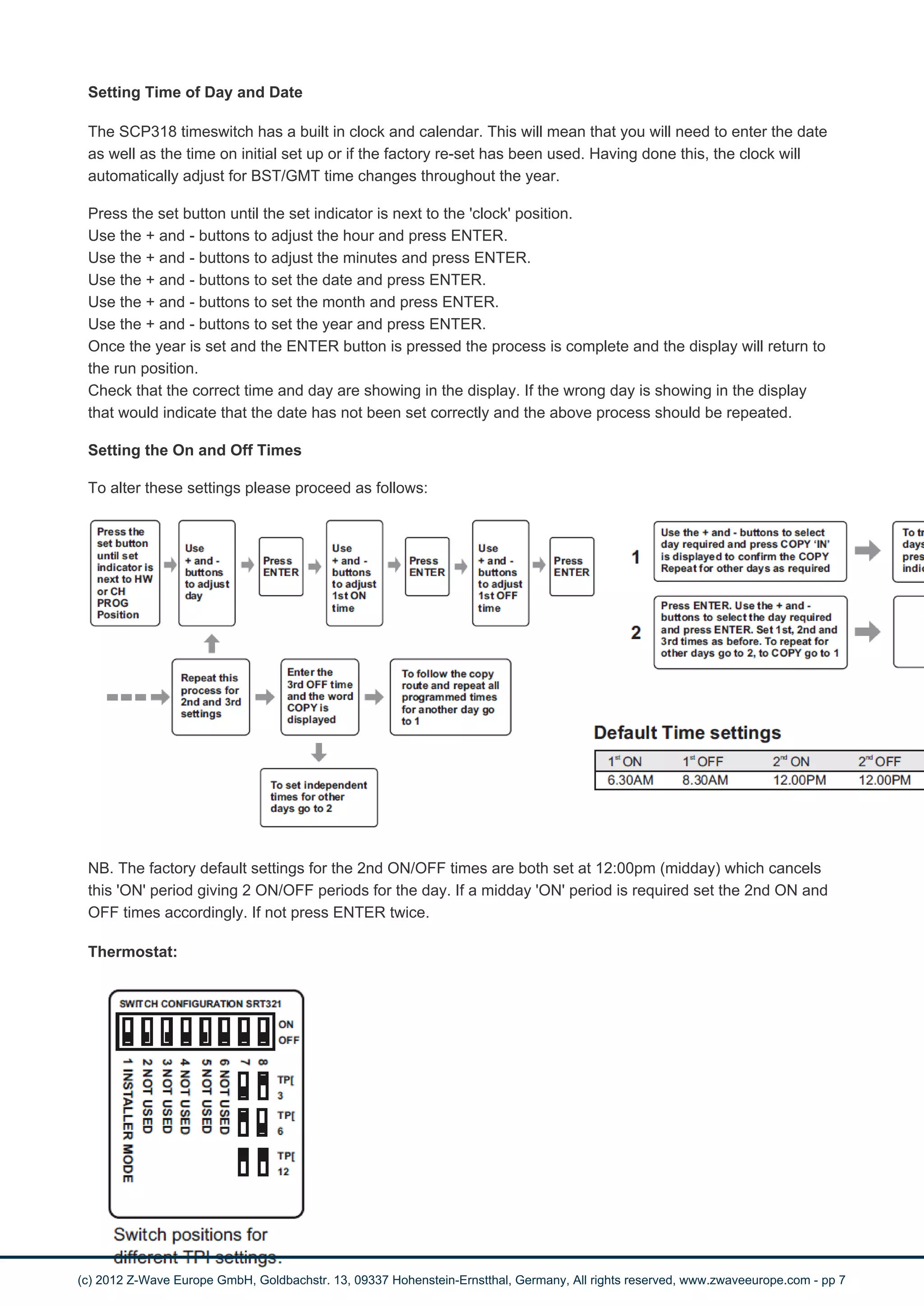 manual SECURE programmer heating thermostat | PDF