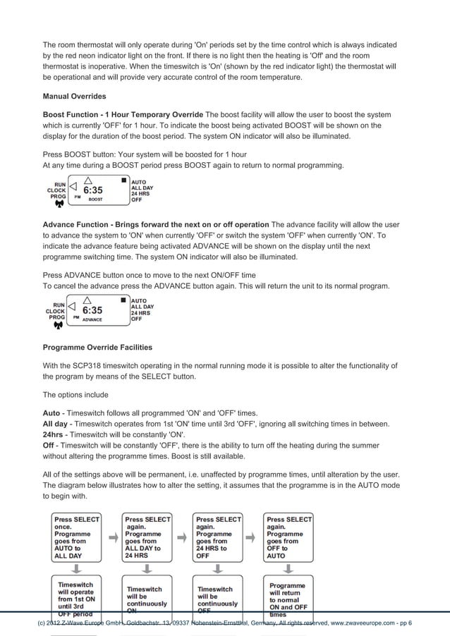 manual SECURE programmer heating thermostat | PDF