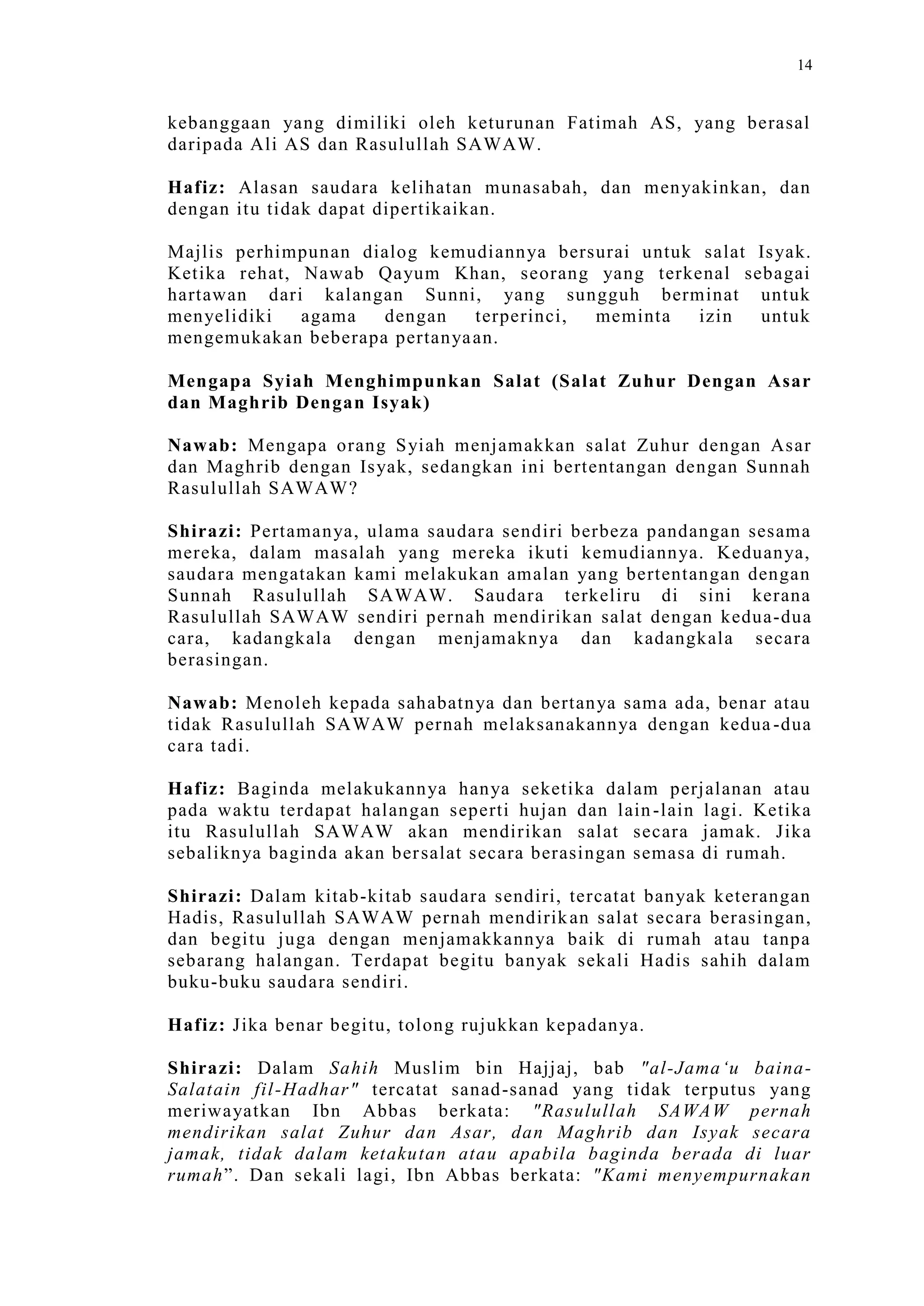 Sect Comparative In Peshwar Night