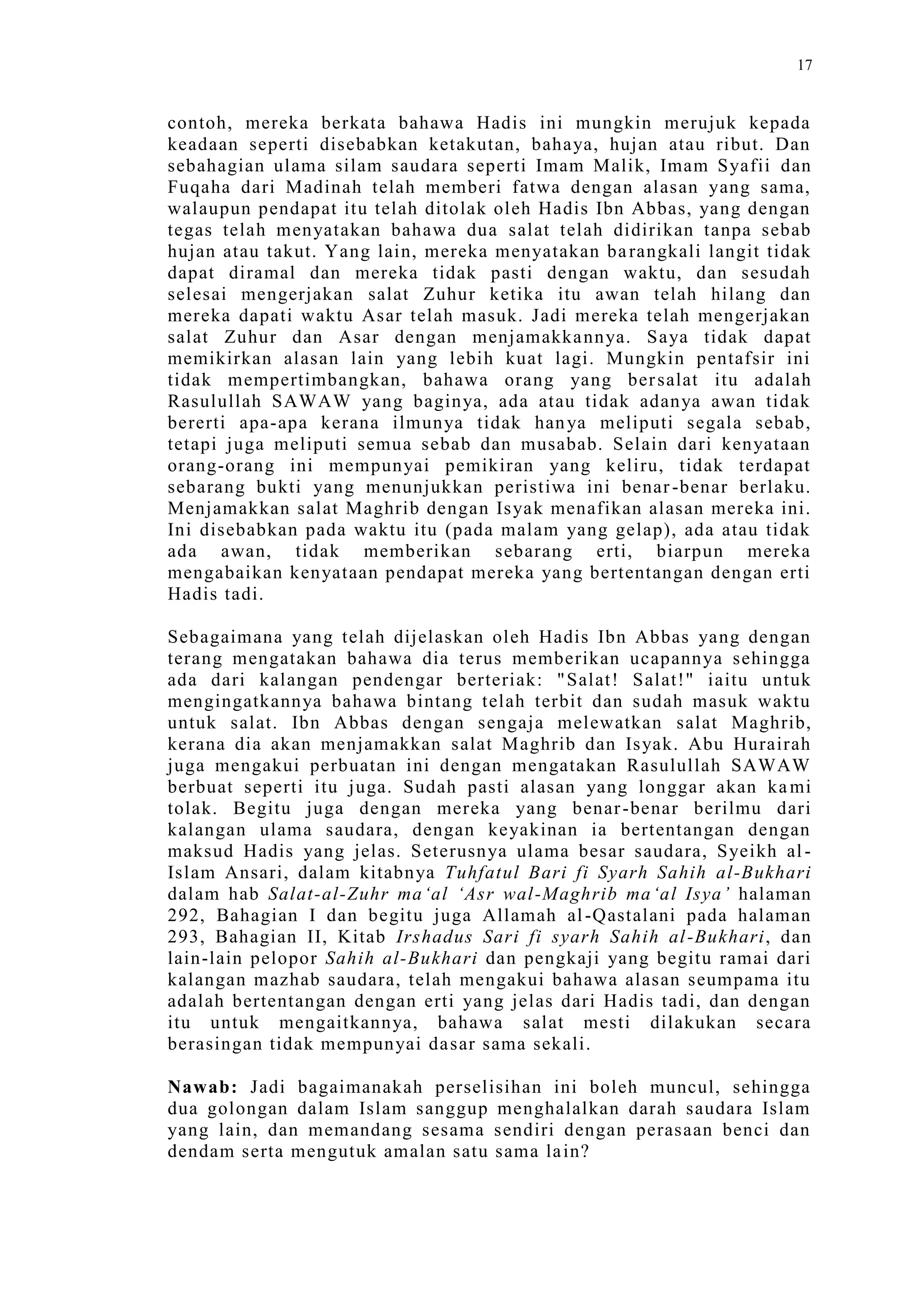 Sect Comparative In Peshwar Night