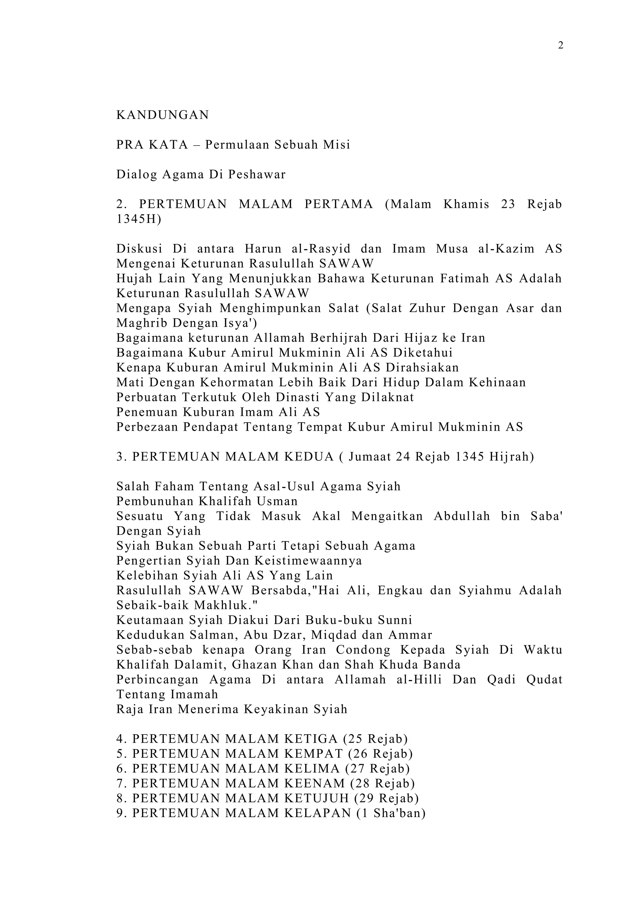 Sect Comparative In Peshwar Night