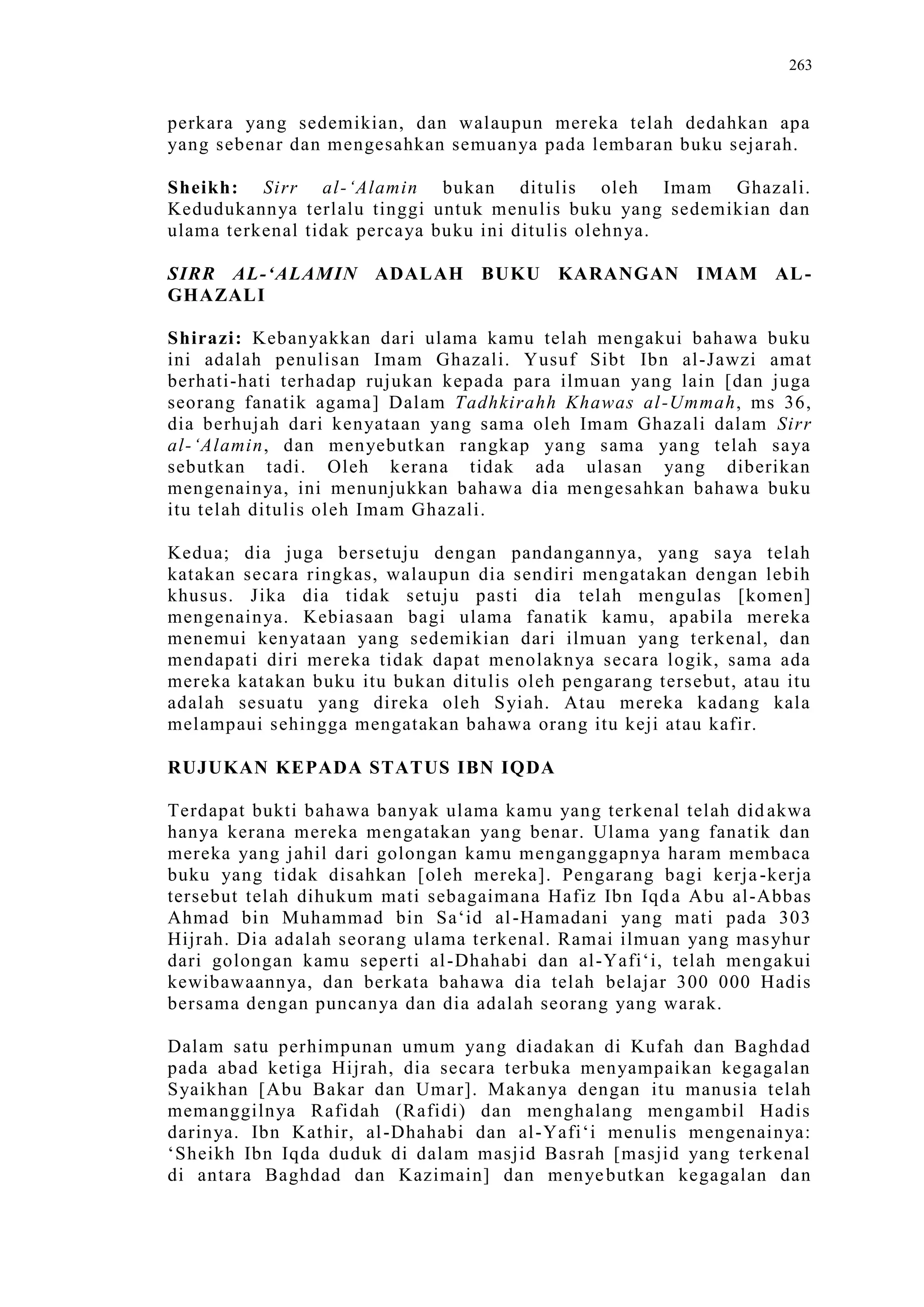 Sect Comparative In Peshwar Night