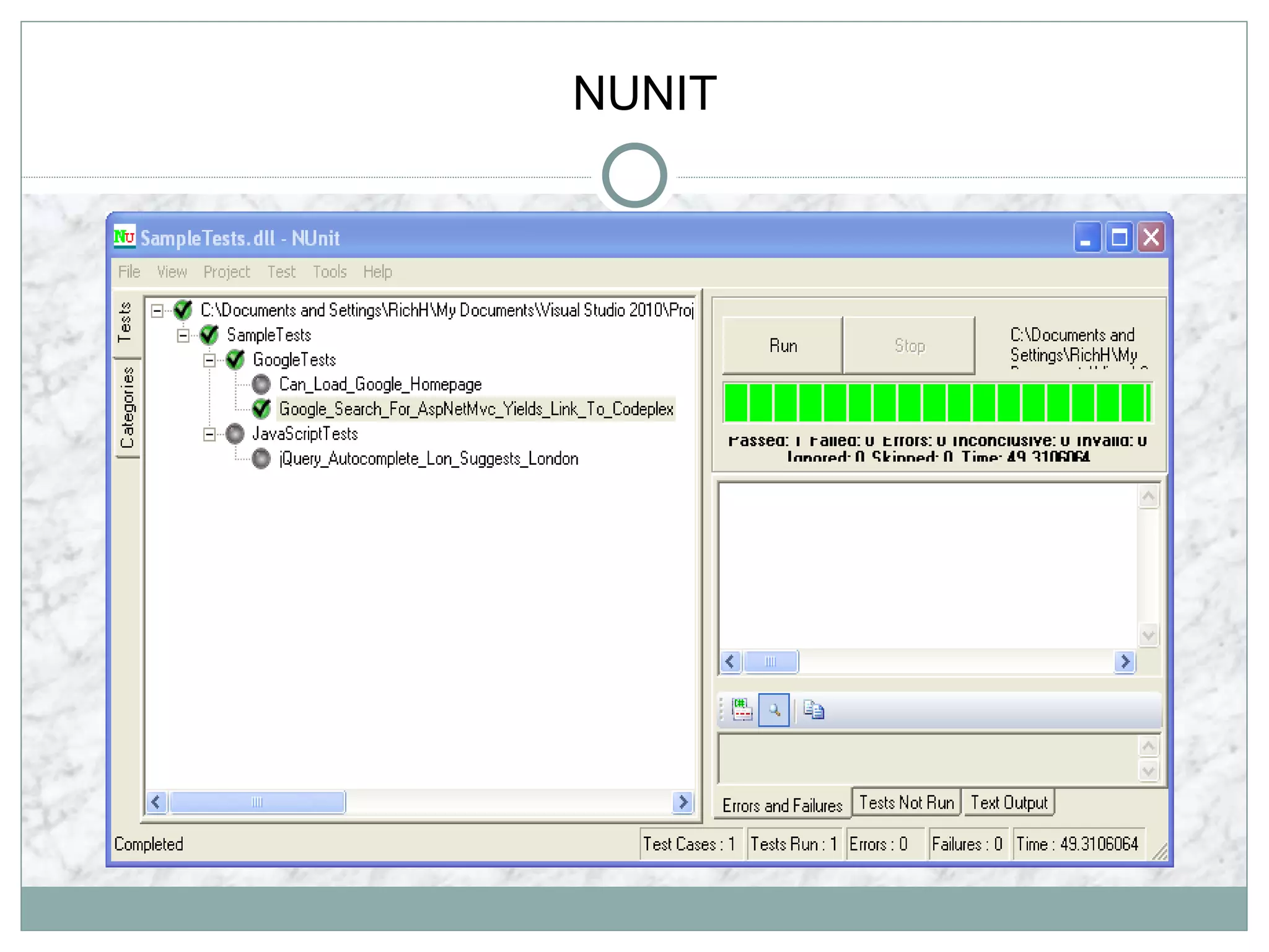 NUNIT
 