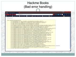 Hackme Books
(Bad error handling)
 