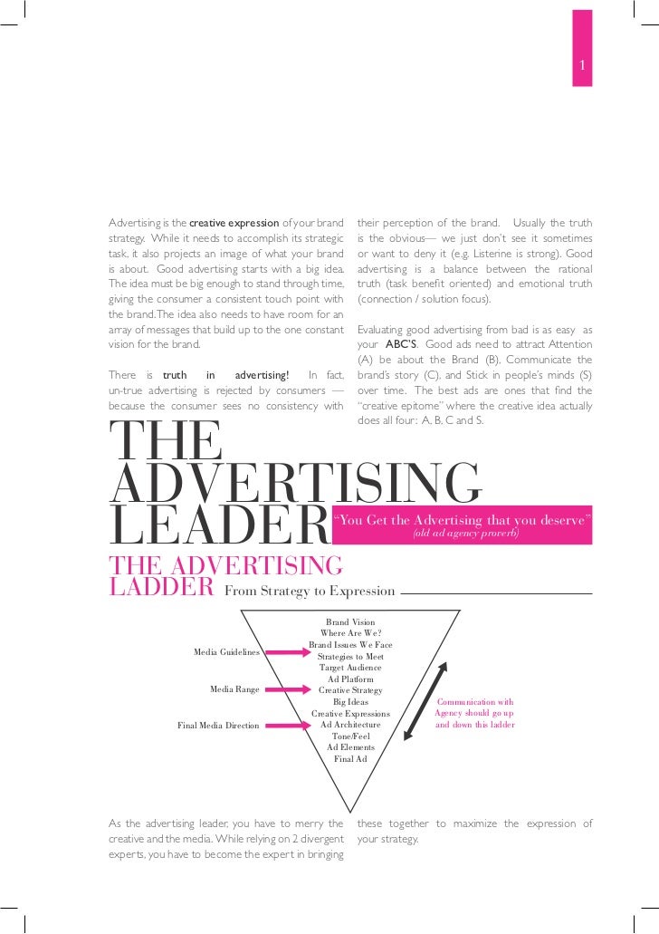 the advertising leader good ad ideas