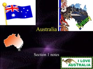 Australia Section 1 notes 