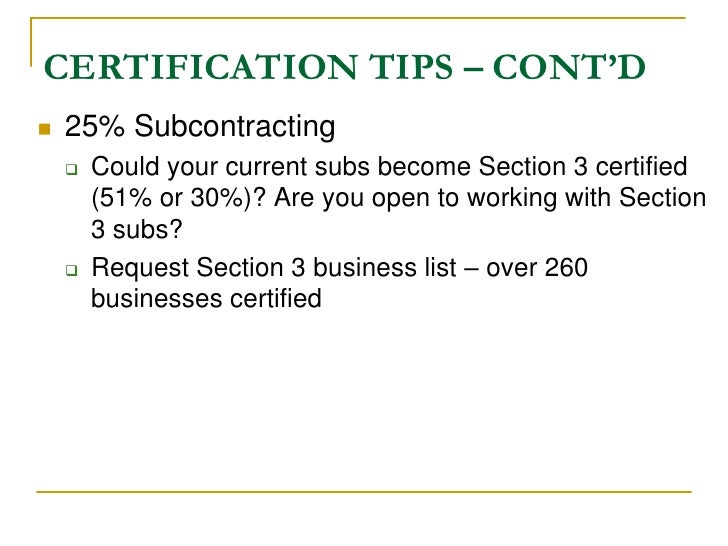 Section 3 Certification City of St Paul