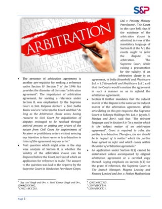 Section - 8 of the Arbitration and Conciliation Act, 1996, A Saving ...