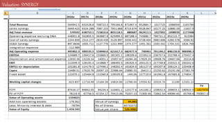 Valuation- SYNERGY
 