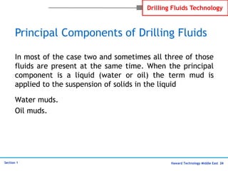 Haward Technology Middle East 24
Section 1
Drilling Fluids Technology
In most of the case two and sometimes all three of t...