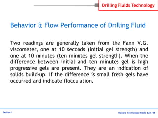 Haward Technology Middle East 94
Section 1
Drilling Fluids Technology
Behavior & Flow Performance of Drilling Fluid
Two re...
