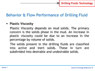 Haward Technology Middle East 87
Section 1
Drilling Fluids Technology
 Plastic Viscosity
Plastic Viscosity depends on mud...