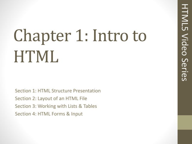 Intro to HTML | PPT