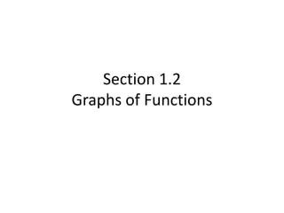 Section 1.2Graphs of Functions 