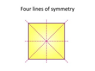 Four lines of symmetry
 