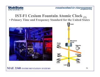 MAE 3340 INSTRUMENTATION SYSTEMS	

 36
	

IST-F1 Cesium Fountain Atomic Clock (2)
• Primary Time and Frequency Standard for the United States
 