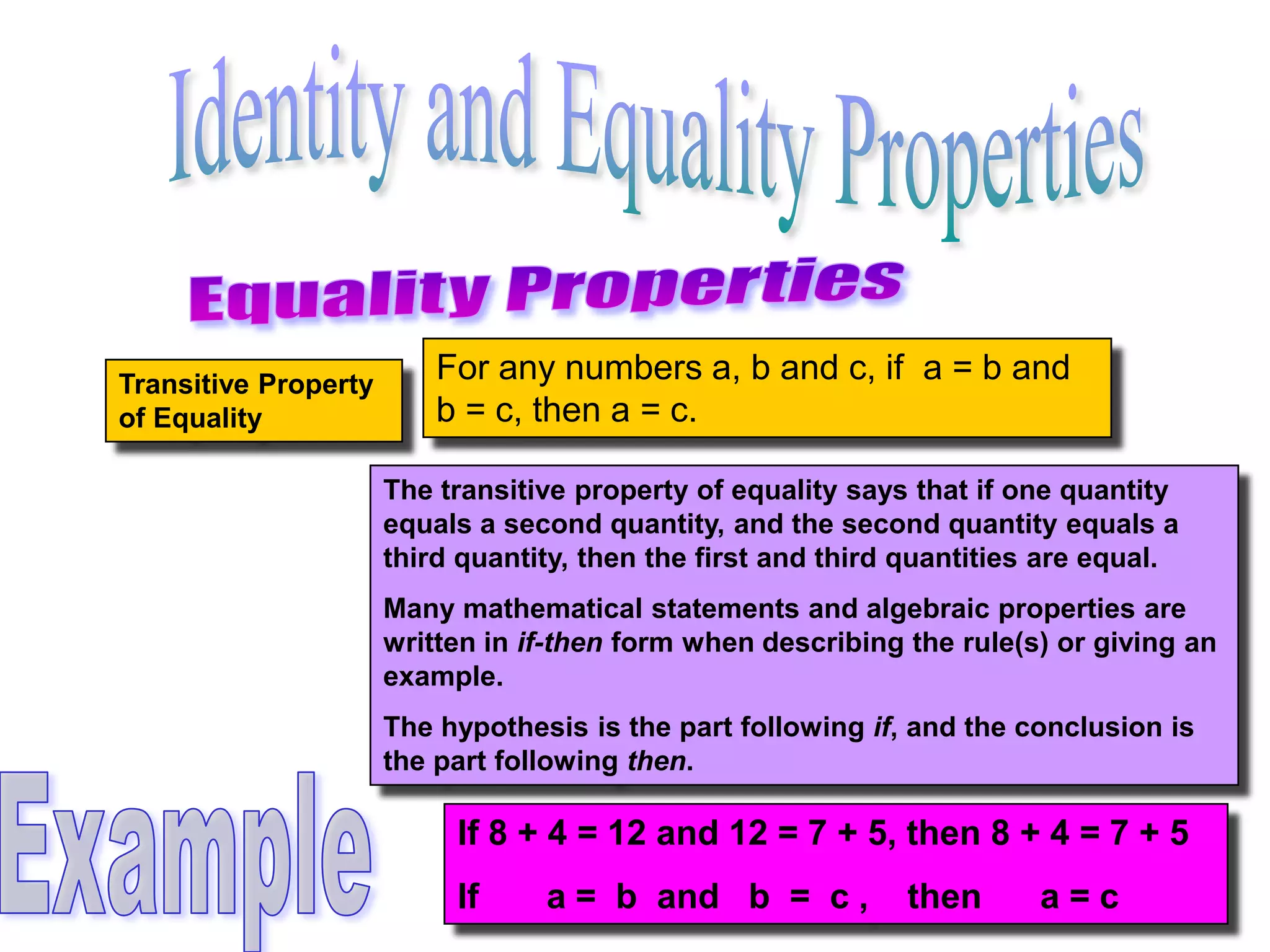 Reflexive Property of Equality