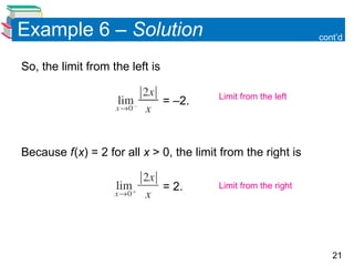 Section 11.2.pptevaluating limits, precal | PPT