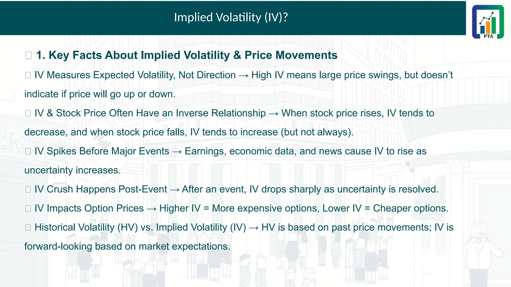Section 11 - Chapter 3 - Options Derived Volatility | PPTX