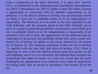 Section 12, 13, 14, 16 and 17 of the arbitration act.role of the court ...