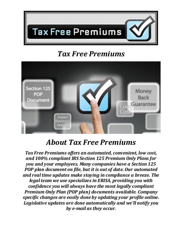 section 125 plan document tax free premiums section 125 plan document section 125 plan document tax free premiums section 125 plan document