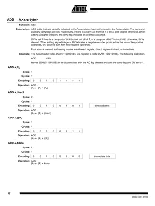 Section 1 8051 microcontroller instruction set | PDF