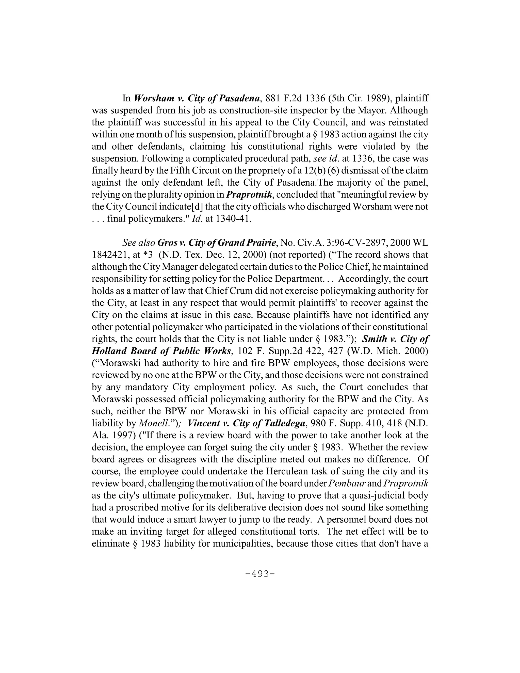 Section 1983   basic principles, individual and entity liability, by  karen blum, esq