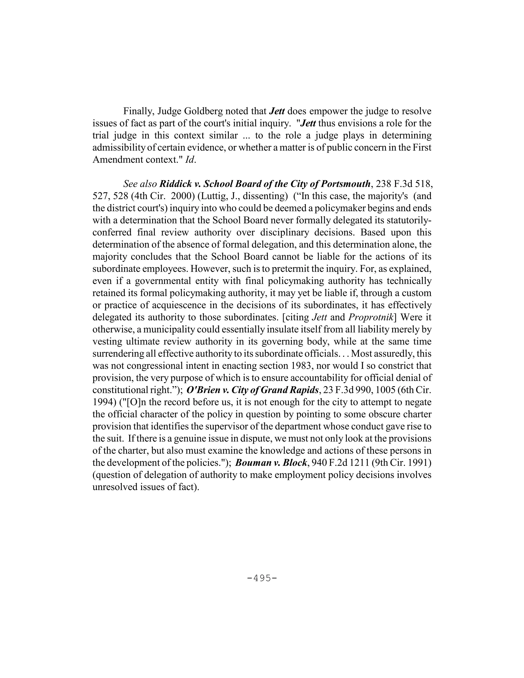 Section 1983   basic principles, individual and entity liability, by  karen blum, esq